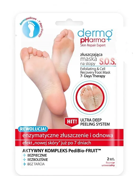 Dermo Pharma Skin Repair Expert S.O.S. Exfoliating &amp; Cell Recovery Foot Mask Piling maska za stopala