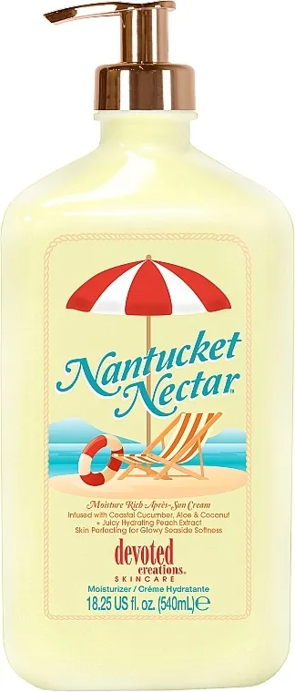 Devoted Creations After Sun Cream Nantucket Moisturizing Cream With A Juicy Blend Of Coastal Cucumber, Aloe, Coconut Hidratantna krema posle sunčanja sa krastavcem, alojom i kokosom