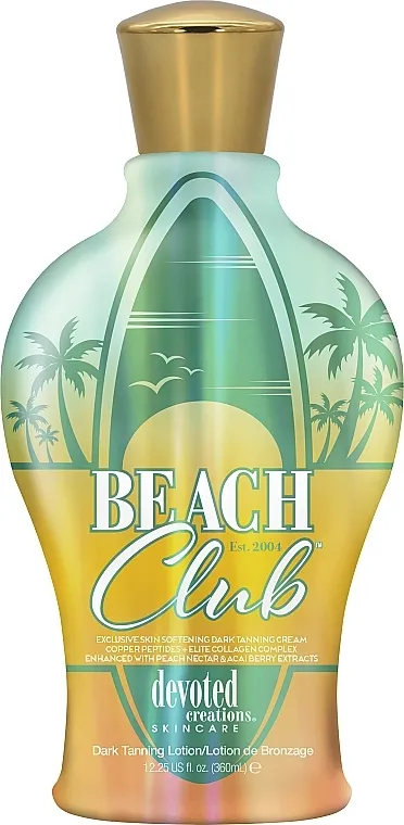 Devoted Creations Cream For Solarium Beach Club, Ultra Hydrating Tan Intensifier With Elite Collagen Complex Brzo delujući ultra-hidratantni aktivator preplanulosti