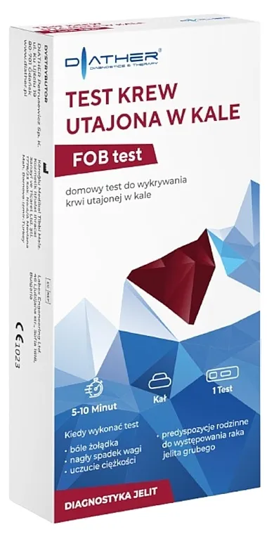 Diather Diagnostics &amp; Therapy Test na prisustvo okultne krvi u stolici