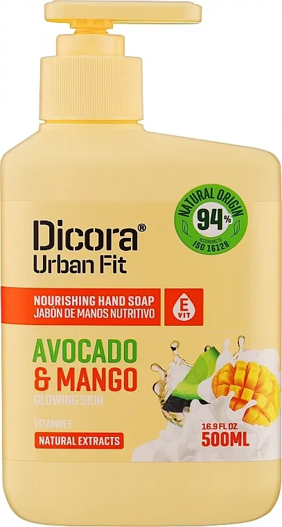 Dicora Urban Fit Hranjiv sapun za ruke sa vitaminom E Mango i avokado