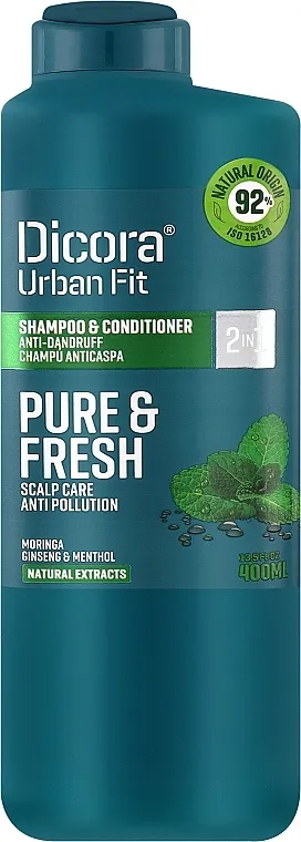 Dicora Urban Fit Shampoo &amp; Conditioner 2 In 1 Pure &amp; Fresh Šampon regenerator protiv peruti