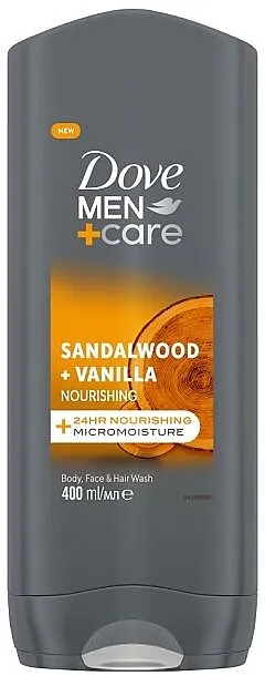 Dove Men+Care Sandalwood + Vanilla Gel za tuširanje