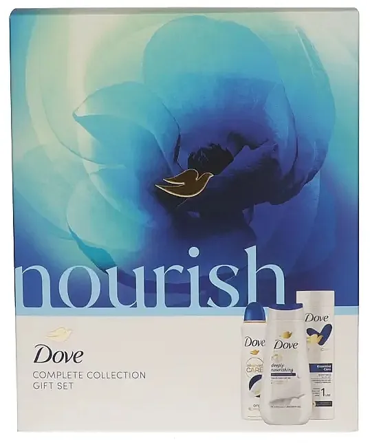 Dove Nourish Complete Colection Gift (sh/gel/225ml + deo/150ml + b/milk/250ml) Set
