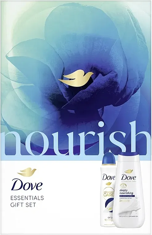 Dove Nourish Essentials Gift Set (sh/gel/225ml + deo/150ml)