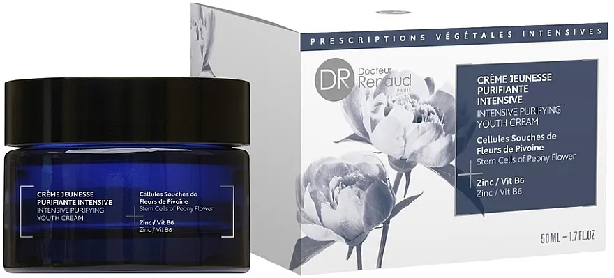 Dr Renaud Intensive Purifying Youth Cream Peony Flower Intenzivna krema za čišćenje "Cvet božura"