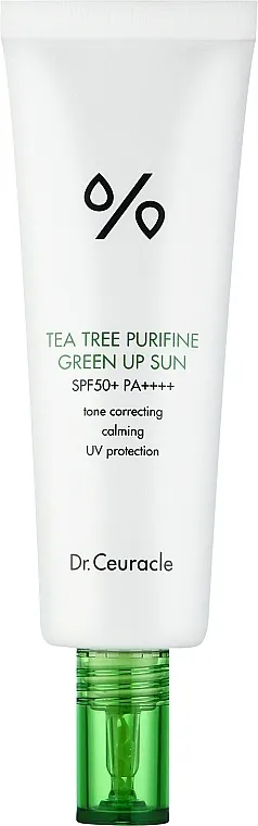 Dr.Ceuracle Tea Tree Purifine Green Up Sun SPF50+ PA++++ Krema za sunčanje za lice