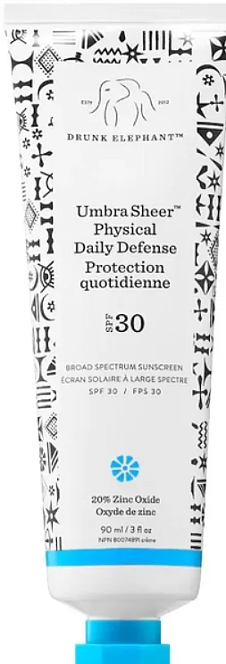 Drunk Elephant Umbra Sheer Physical Daily Defense SPF30 Codzienny filtr ​​przeciwsłoneczny