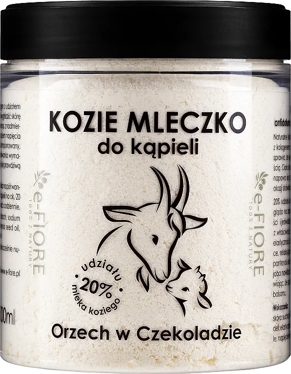 E-Fiore Chocolate Nut Bath Milk Kupka od kozjeg mlijeka "Orasi u čokoladi"