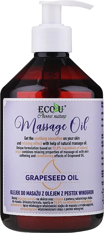 Eco U Grapeseed Massage Oil Ulje za masažu