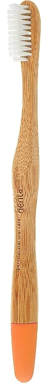 Ecodenta Bamboo Toothbrush Soft Četkica za zube od bambusa, mekana, narančasta