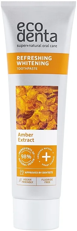 Ecodenta Expert Line Refreshing Whitening Toothpaste Osvežavajuća izbeljujuća pasta za zube sa ekstraktom ćilibara