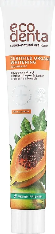 Ecodenta Papaya Whitening Toothpaste Zubna pasta za izbjeljivanje Papaya