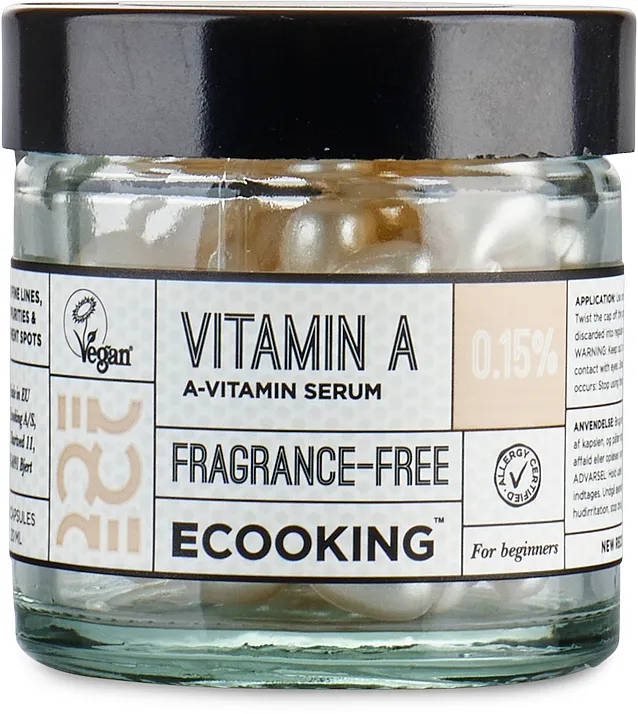 Ecooking A-Vitamin 0,15% Serum Serum za lice sa vitaminom A u kapsulama