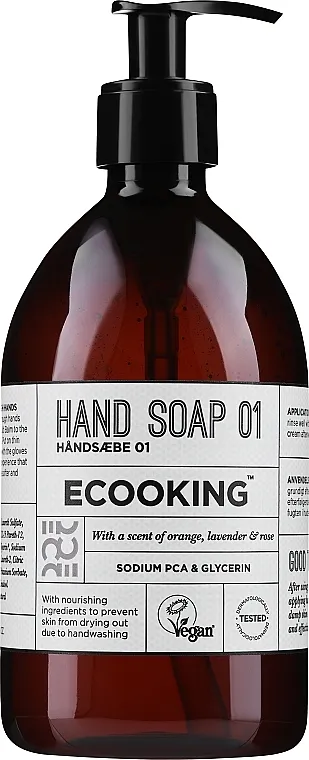 Ecooking Hand Soap 01 Sapun za ruke "Pomorandža, lavanda i ruža"