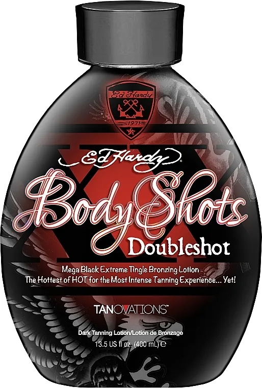 Ed Hardy Cream For Solarium Body Shots Doubleshot Mega Extreme Black Tingle, Anti-Aging, Rejuvenating Anti-age i podmlađujuća krema za solarijum