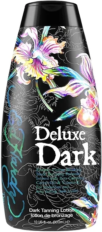 Ed Hardy Cream For Solarium Deluxe Dark With Beta-Carotene, Carrot Oil, Vitamin C For Deep Tan And Nourished Skin Krema za solarijum sa beta-karotenom, uljem šargarepe i vitaminom C za duboko tamnjenje i negu kože