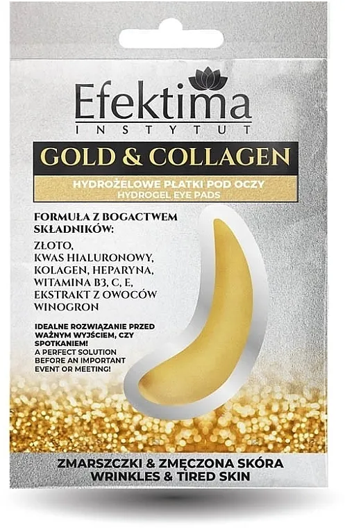 Efektima Instytut Gold &amp; Collagen Hydrogel Eye Pads Hidrogel flasteri za oči