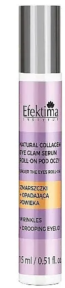Efektima Natural Collagen Wrinkles + Drooping Eyelid Roll On Eye Glam Serum Valjak za predeo oko očiju "Bore + spušteni kapci"