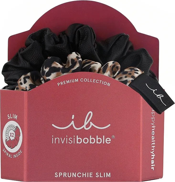 Elastična gumica za kosu Invisibobble Sprunchie Slim Premium Leo Is The New Black
