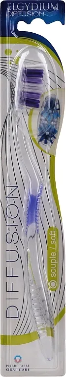Elgydium Diffusion Soft Toothbrush Četkica za zube "Diffusion" mekana, ljubičasta