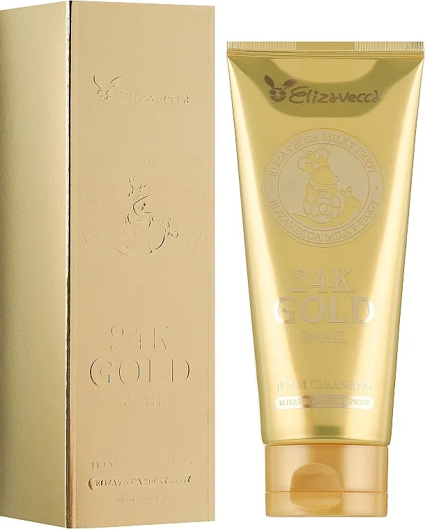 Elizavecca Face Care 24k gold snail Cleansing Foam Pena za čišćenje sa mucinom od puža i 24-karatnim zlatom