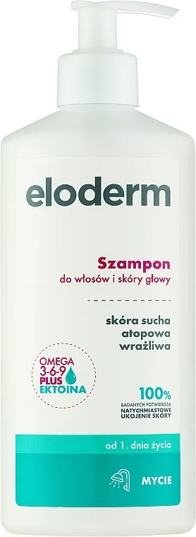 Eloderm Omega 3-6-9 Plus Ectioine Shampoo Šampon za kosu i kožu glave sa kompleksom omega 3-6-9 i ektoinom