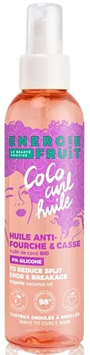 Energie Fruit Coco Curl Huile Anti-fourche &amp; Casse Sprej za kovrdžavu kosu