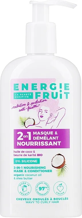 Energie Fruit Coconut Oil &amp; Shea Butter 2 In 1 Nourishing Mask &amp; Conditioner Maska-regenerator "Kokosovo ulje i Shea maslac"