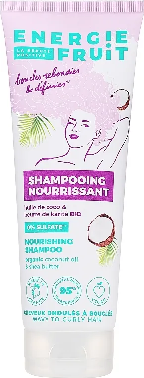 Energie Fruit Coconut Oil &amp; Shea Butter Nourishing Shampoo Šampon za kovrdžavu kosu "Kokosovo ulje i shea maslac"