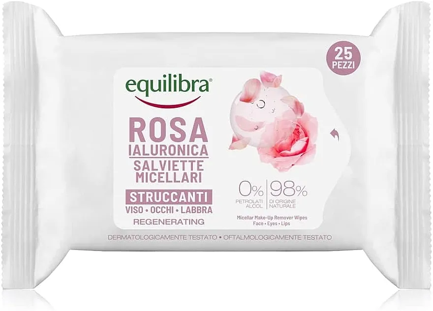 Equilibra Hyaluronic Rose Micellar Wipes Micelarne maramice za lice