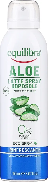 Equilibra Sun Aloe After Sun Milk Refreshing Spray Osvježavajuće mlijeko u spreju nakon sunčanja