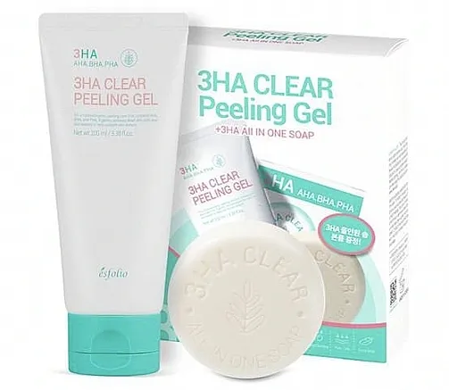 Esfolio 3HA Clear Set (soap/90g + peel/100ml)