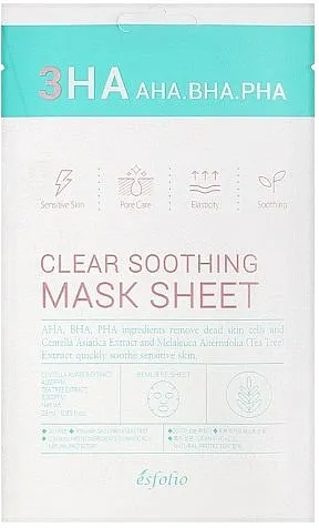 Esfolio 3HA Clear Soothing Mask Sheet Maska u maramici sa kiselinama 3HA