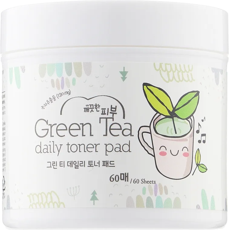 Esfolio Green Tea Daily Toner Pad Sunđeri za lice sa zelenim čajem