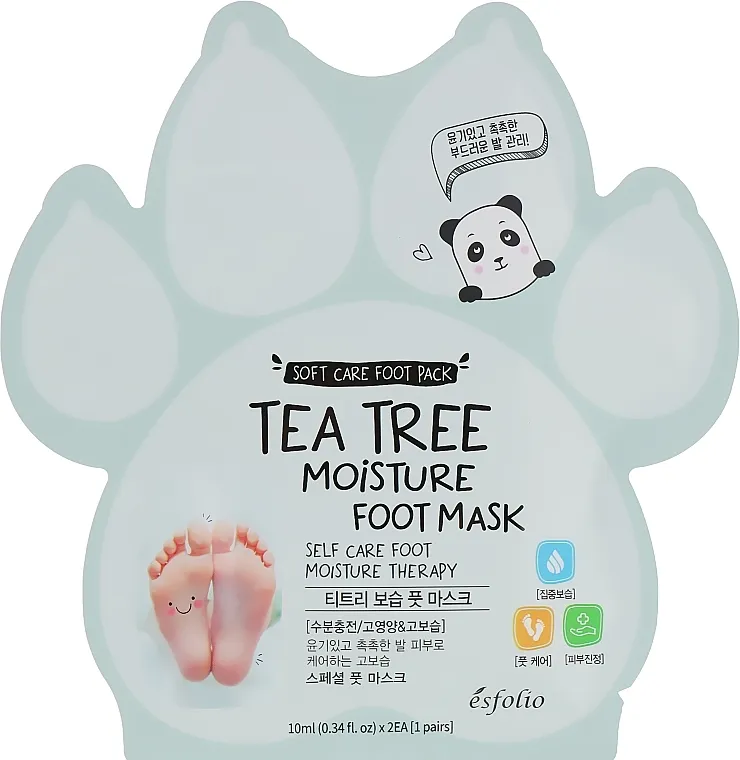 Esfolio Tea Tree Moisture Foot Mask Maska za stopala hidratantna sa ekstraktom čajevca