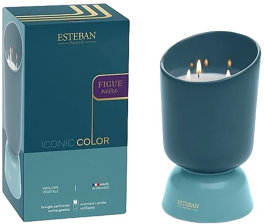 Esteban Figue Noire Iconic Color Mirisna sveća sa tri fitilja