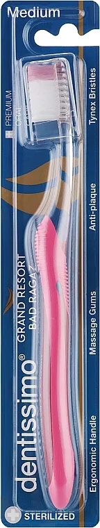 Četkica za zube, srednje tvrda, roze Dentissimo Medium Special Edition