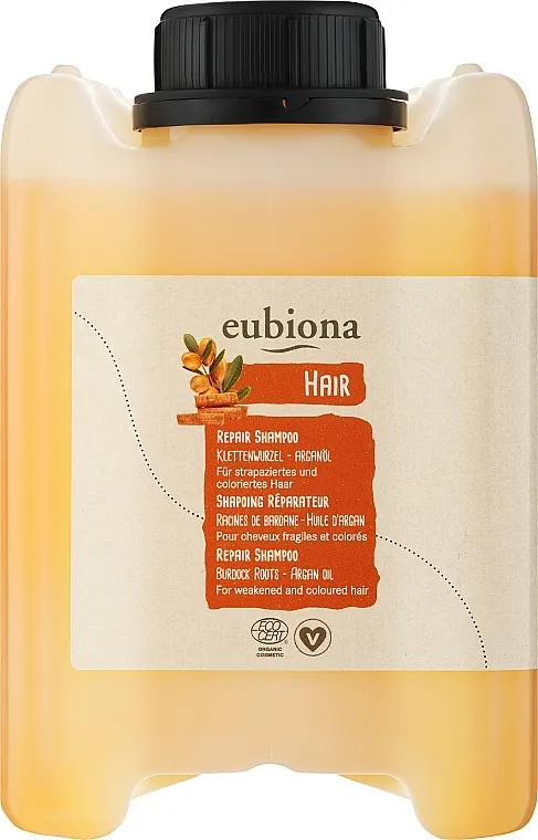 Eubiona Repair Shampoo Burdock Roots Argan Oil Šampon za oštećenu i farbanu kosu sa korenom čička i arganovim uljem (zamenljivi uložak)