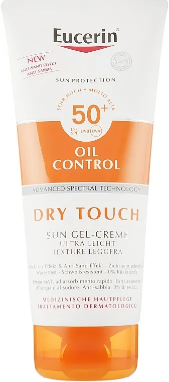 Eucerin Oil Control Dry Touch Sun Gel-Cream SPF50+ Ultra-lagana gel krema za zaštitu od sunca sa matirajućim efektom