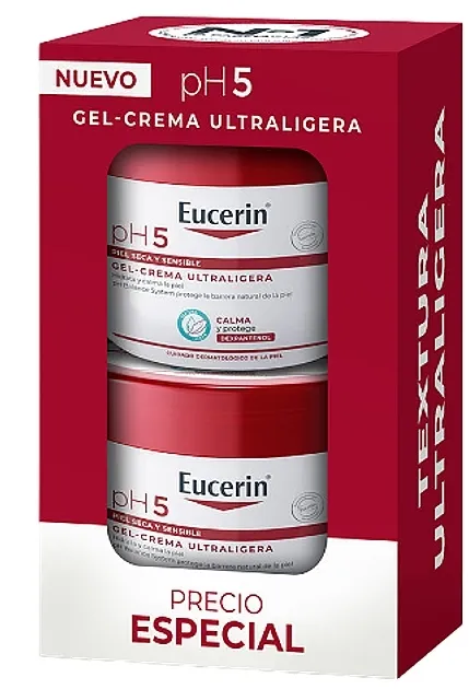 Eucerin pH5 Gel Crema Ultraligera Kit (b/cream/350ml) Set krema za telo