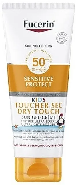 Eucerin Sun Protection Sensitive Protect Kids SPF50+ Gel-krema za zaštitu od sunca sa veoma visokim stepenom zaštite za lice i telo za osetljivu dečju kožu