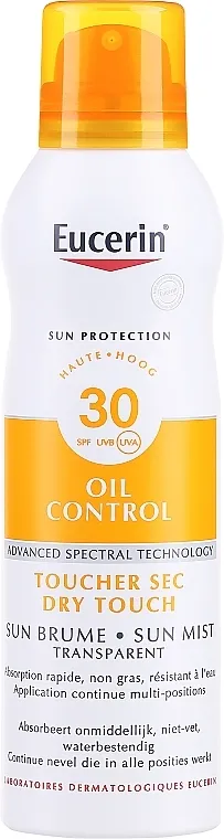 Eucerin Sun Protection Transparent Sun Spray Dry Touch SPF 30 Sprej za zaštitu od sunca za tijelo