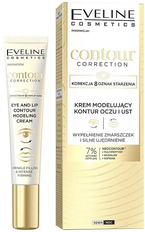 Eveline Cosmetics Contour Correction Eye Lip Contuor Modeling Cream Krema za oči i usne