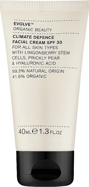 Evolve Organic Beauty Climate Defence Cream SPF 30 Krema za lice