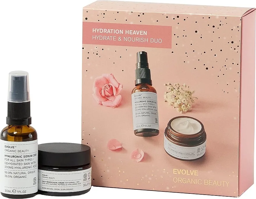 Evolve Organic Beauty Hydration Heaven (f/ser/30ml + f/cr/30ml) Set