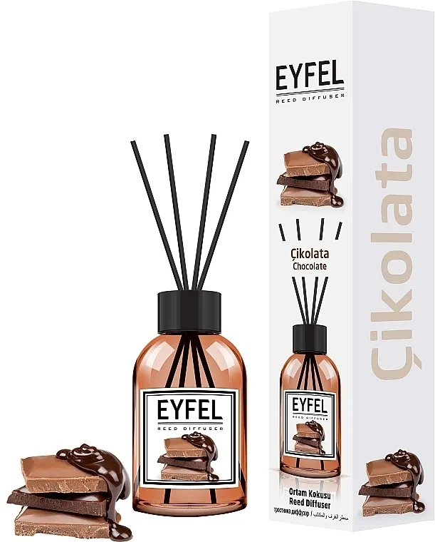 Eyfel Perfume Reed Diffuser Chocolate Aroma difuzor "Čokolada"