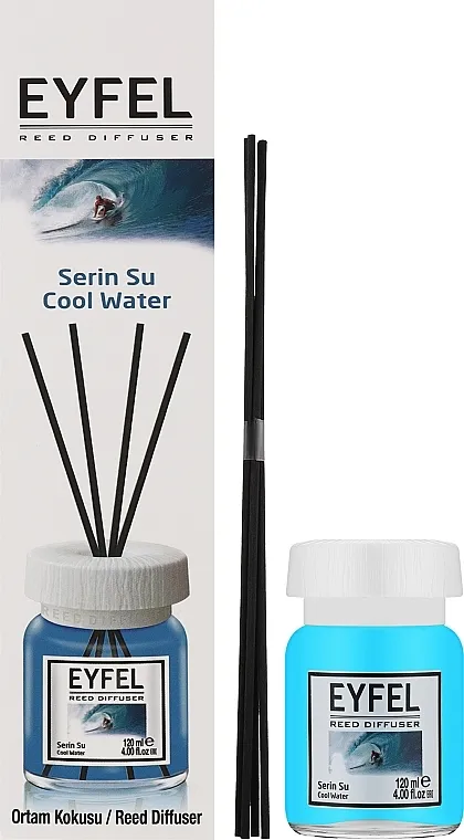 Eyfel Perfume Reed Diffuser Cool Water Aroma difuzor "Hladna voda"