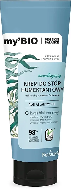 Farmona My'bio Moisturizing Humectant Foot Cream Atlantic Algae Krema za stopala "Atlantske alge"