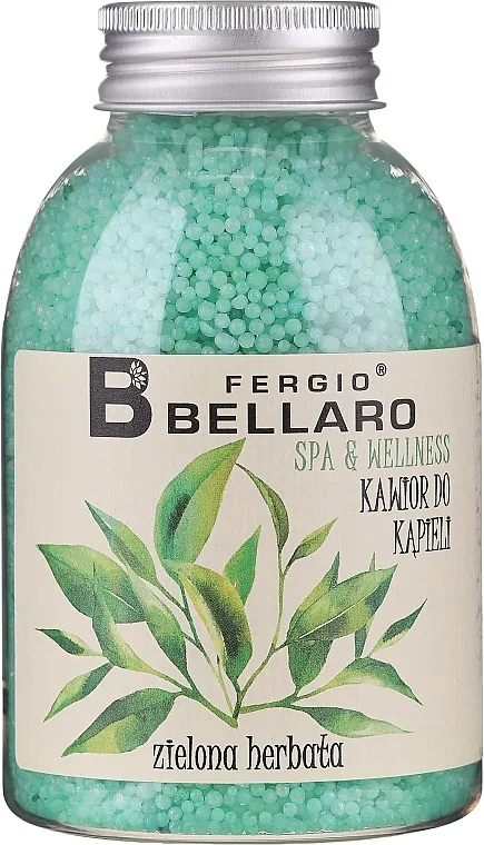 Fergio Bellaro Green Tea Bath Caviar Omekšavajuće kuglice za kupanje "Zeleni čaj"